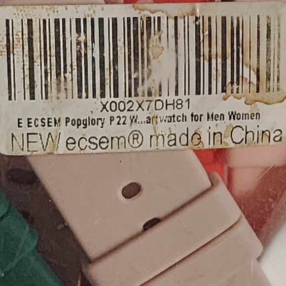 New Ecsem Popglory P22 Quick Release Unisex Multi Color Rubber Watchbands 9pk - Picture 4 of 16